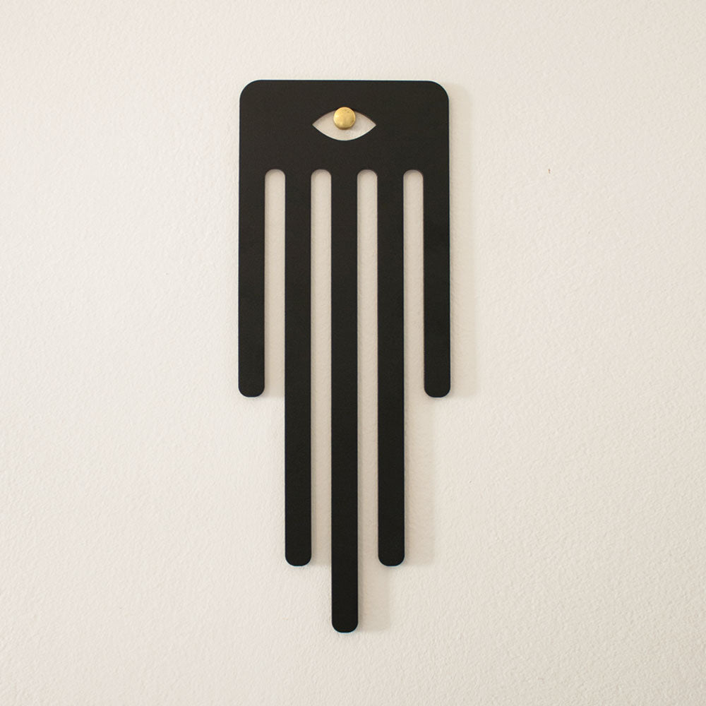 Discover the JUDA Modern Wall Hamsa – a minimalist reinterpretation of the traditional Jewish symbol. Crafted in Israel from laser-cut iron with a refined gold-plated brass accent, this Hamsa blends heritage with contemporary design. A perfect addition to modern Judaica collections and spiritual home decor.