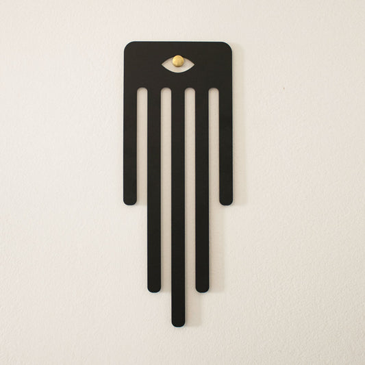 Discover the JUDA Modern Wall Hamsa – a minimalist reinterpretation of the traditional Jewish symbol. Crafted in Israel from laser-cut iron with a refined gold-plated brass accent, this Hamsa blends heritage with contemporary design. A perfect addition to modern Judaica collections and spiritual home decor.